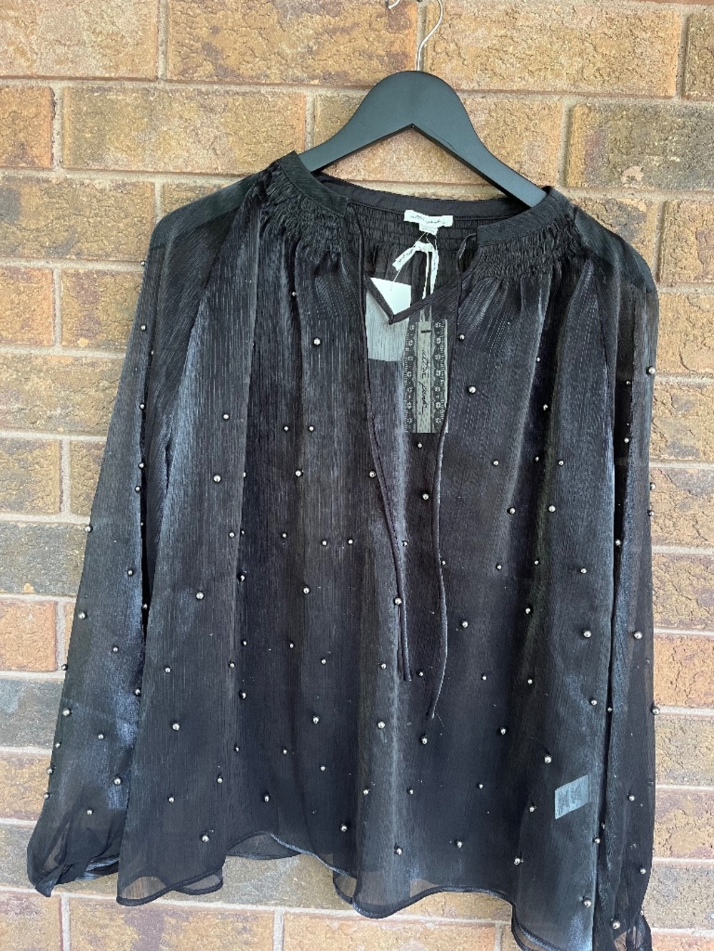 BNWT Ultra Pink sheer blouse, large